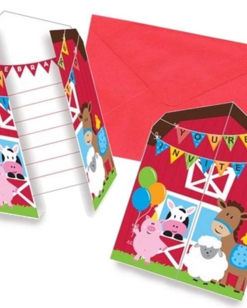 Farmhouse Fun Invitations 8pk