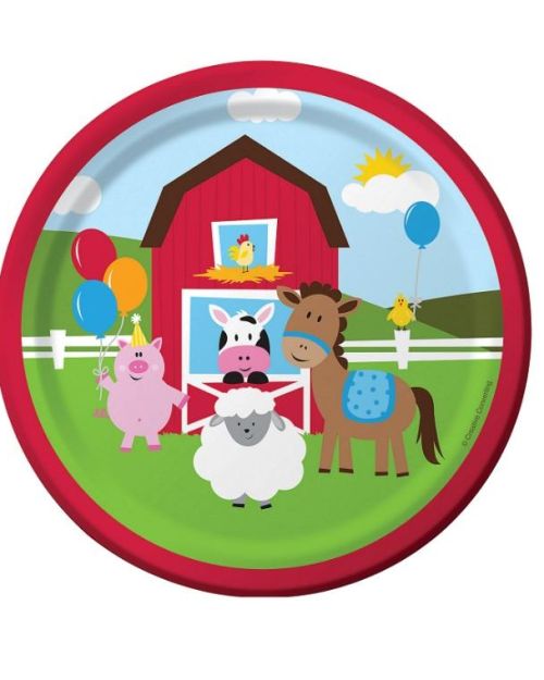 Farmhouse Fun Lunch Plates 8pk