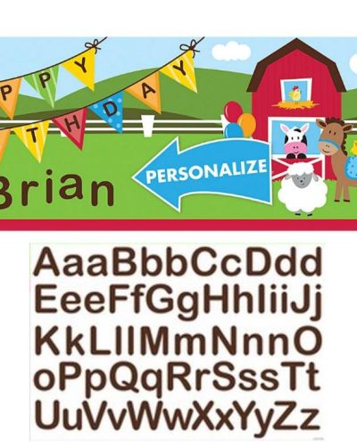 Farmhouse Fun Giant Party Banner
