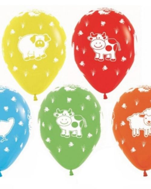 Farm Animals Balloons 12pk