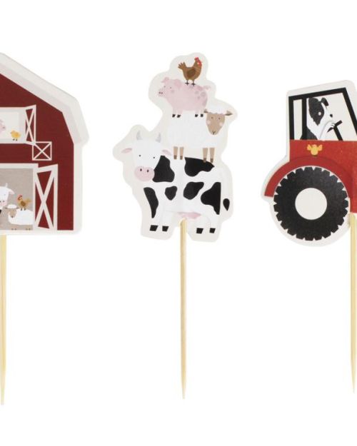 Farm Friends Cupcake Toppers 12pk