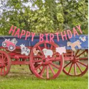 Farm Friends Happy Birthday Bunting