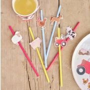 Farm Friends Paper Straws 16pk