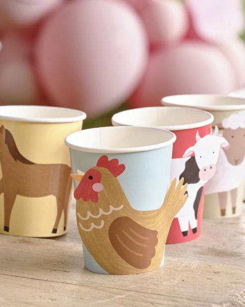 Farm Friends Party Cups 8pk