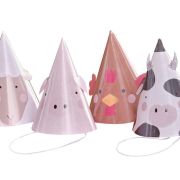 Farm Friends Party Hats 8pk