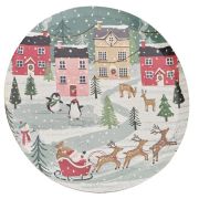 Festive Scene Christmas Plates 8pk