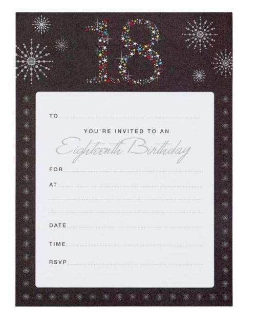 18th Birthday Invitations – Fiesta