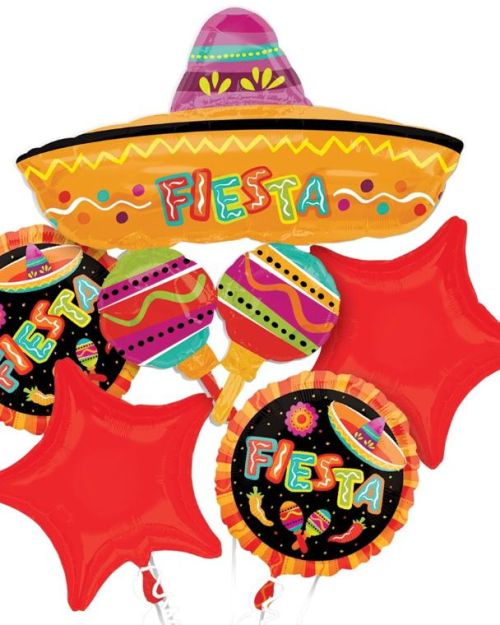 Fiesta Fun Foil Balloon Bouquet