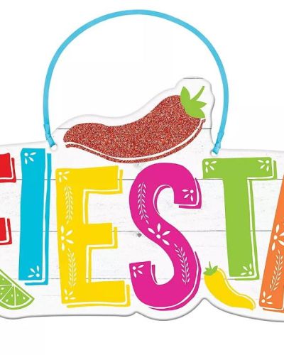 Fiesta Hanging MDF Sign