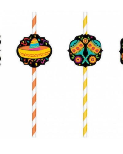 Fiesta Paper Straws 12pk