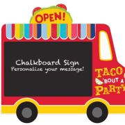 Fiesta Taco Truck Chalkboard Easel Sign