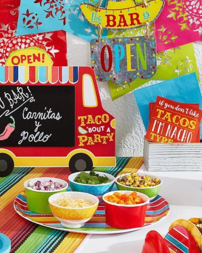 Fiesta Taco Truck Chalkboard Easel Sign