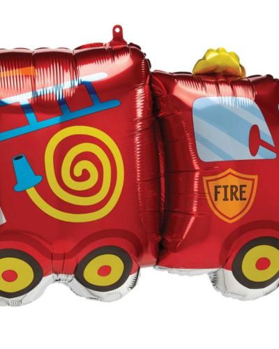 Fire Engine SuperShape Foil Balloon