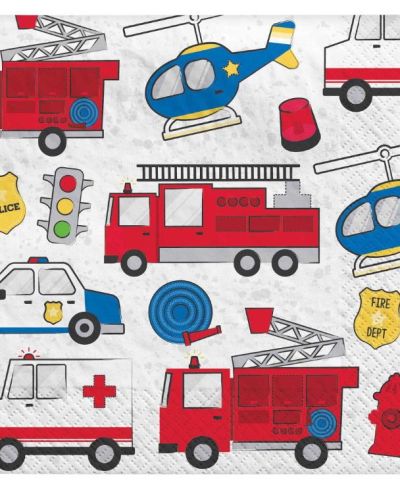 First Responders Lunch Napkins 16pk