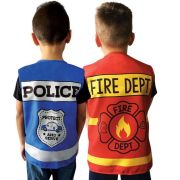 First Responders Police & Firefighter Vests 4pk