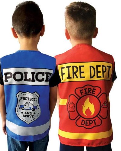 First Responders Police & Firefighter Vests 4pk