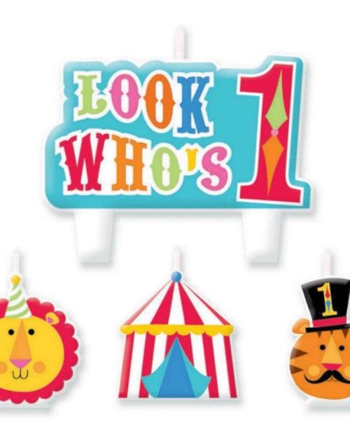 Fisher Price 1st Birthday Circus Candles
