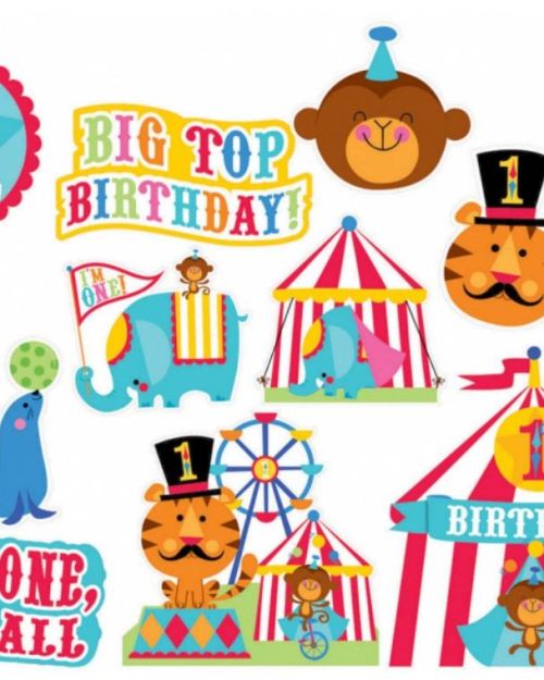 Fisher Price 1st Birthday Circus Cutouts
