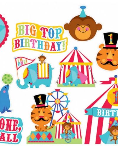 Fisher Price 1st Birthday Circus Cutouts