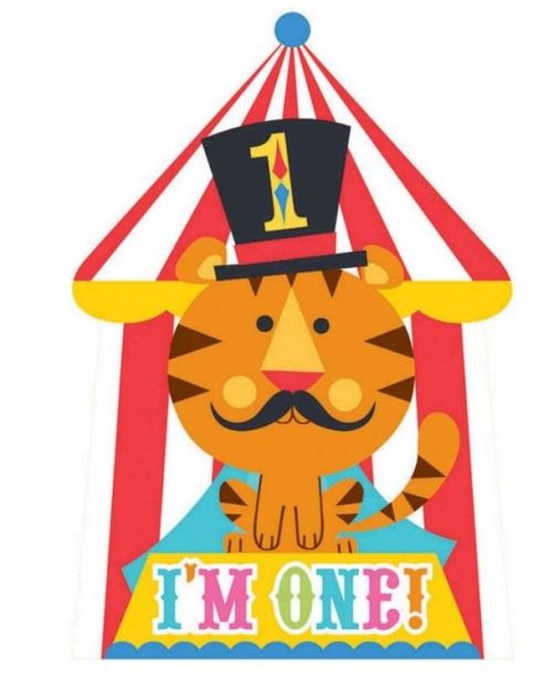 Fisher Price 1st Birthday Circus Invitations 8pk