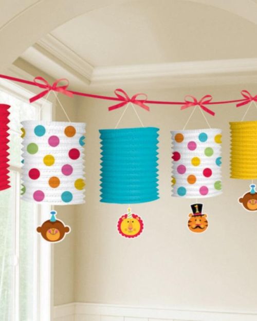 Fisher Price 1st Birthday Circus Lantern Garland