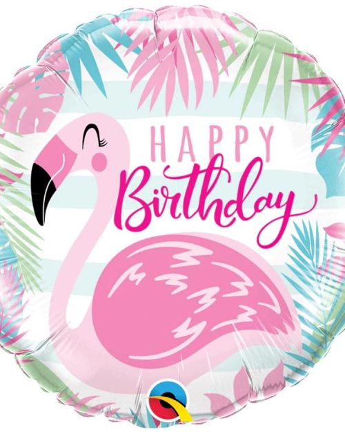 Flamingo Birthday Foil Balloon