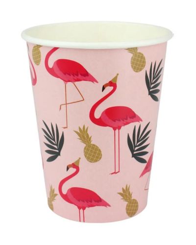 Fancy Flamingo Cups 8pk