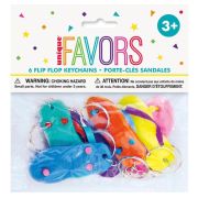 Flip Flop Key Chains 6pk