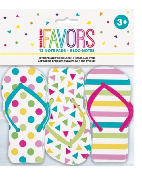 Flip Flop Note Pads 12pk