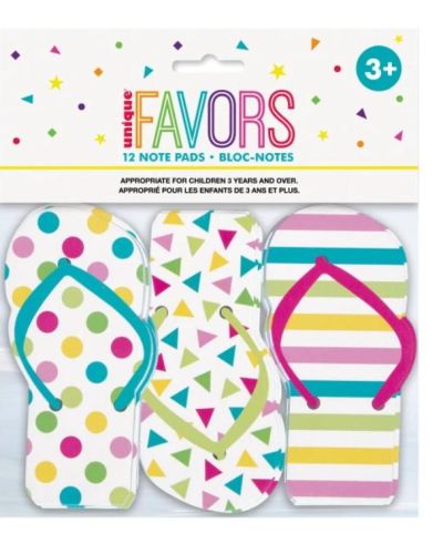Flip Flop Note Pads 12pk