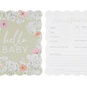 Floral Baby Shower Advice Cards