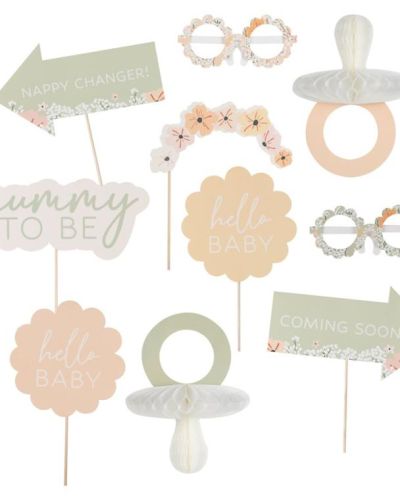 Floral Baby Shower Photo Props