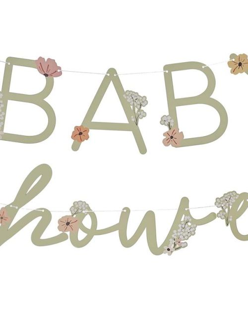 Floral Baby Shower Bunting
