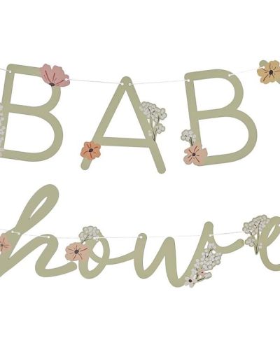 Floral Baby Shower Bunting