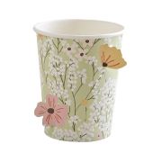 Floral Baby Shower Cups 8pk