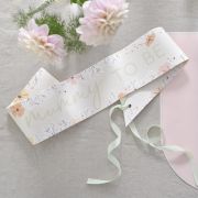 Floral Baby Mummy to Be Sash