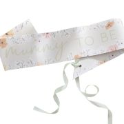 Floral Baby Mummy to Be Sash