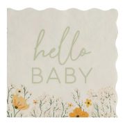 Floral Baby Shower Lunch Napkins 16pk