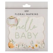 Floral Baby Shower Lunch Napkins 16pk