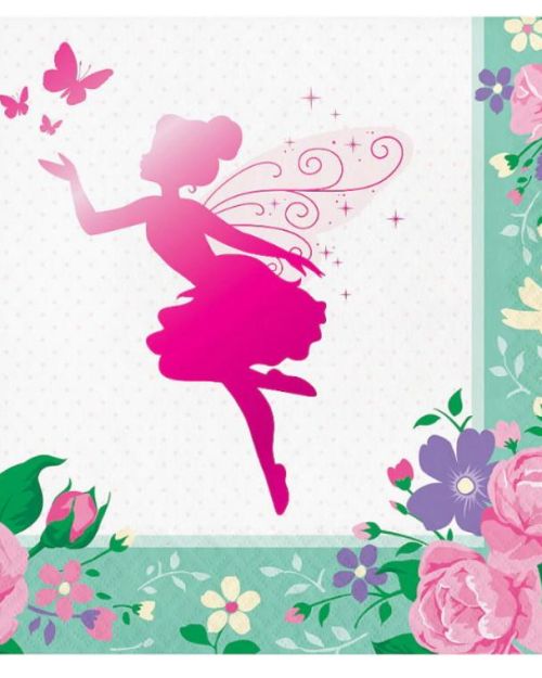 Floral Fairy Lunch Napkins 16pk