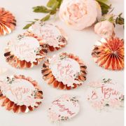 Floral Hen Party Team Bride Badges 6pk