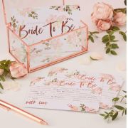Floral Hen Party Bride to Be Advice Cards 10pk