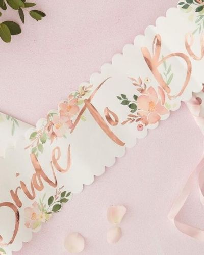 Floral Hen Party Bride To Be Sash