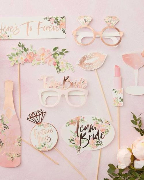 Floral Hen Party Photo Booth Props