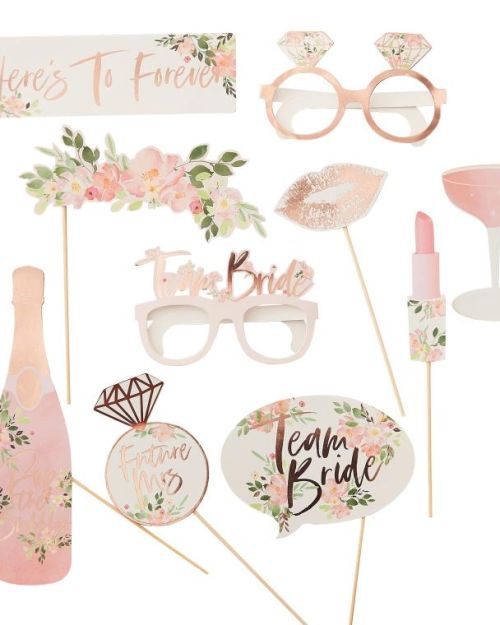 Floral Hen Party Photo Booth Props