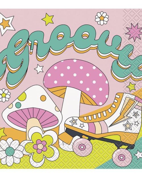 Flower Power Lunch Napkins 16pk