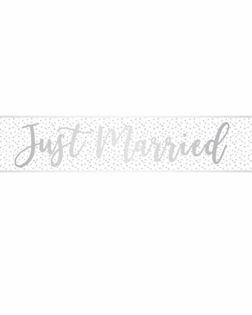 Just Married Foil Banner