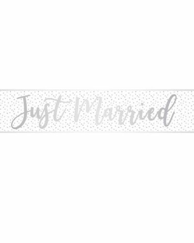 Just Married Foil Banner
