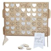 Botanical Wedding Four in a Row Guest Book Alternative