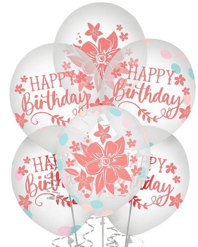 Free Spirit Confetti Balloons 6pk